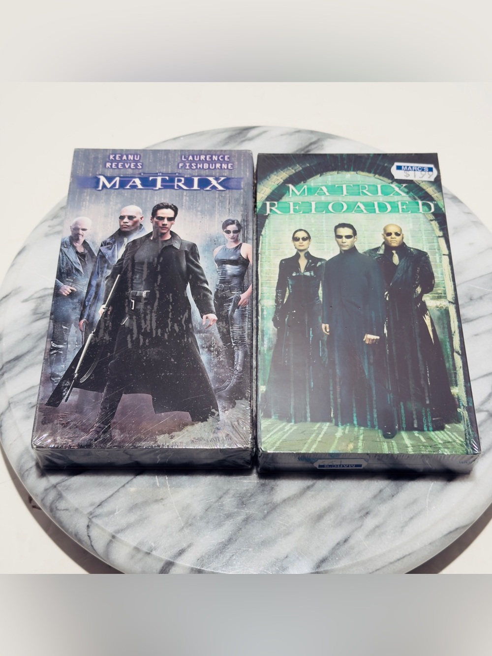 The Matrix (Collectors Edition) & The Matrix Reloaded VHS Factory Sealed New.